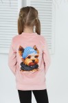 Bluza welurowa piesek