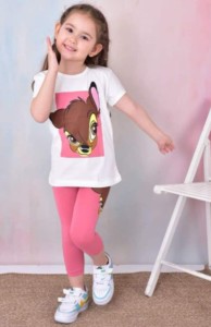 Letni komplet dziewczęcy BAMBI, sarenka