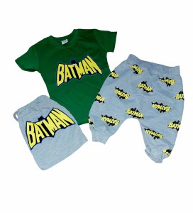 Letni komplet chłopięcy, bawełna turecka, BATMAN