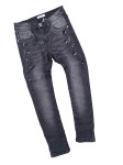 Spodnie jeansy czarne ocieplane
