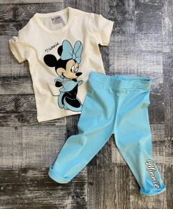 Letni komplet z myszką MINNIE dziewczęcy